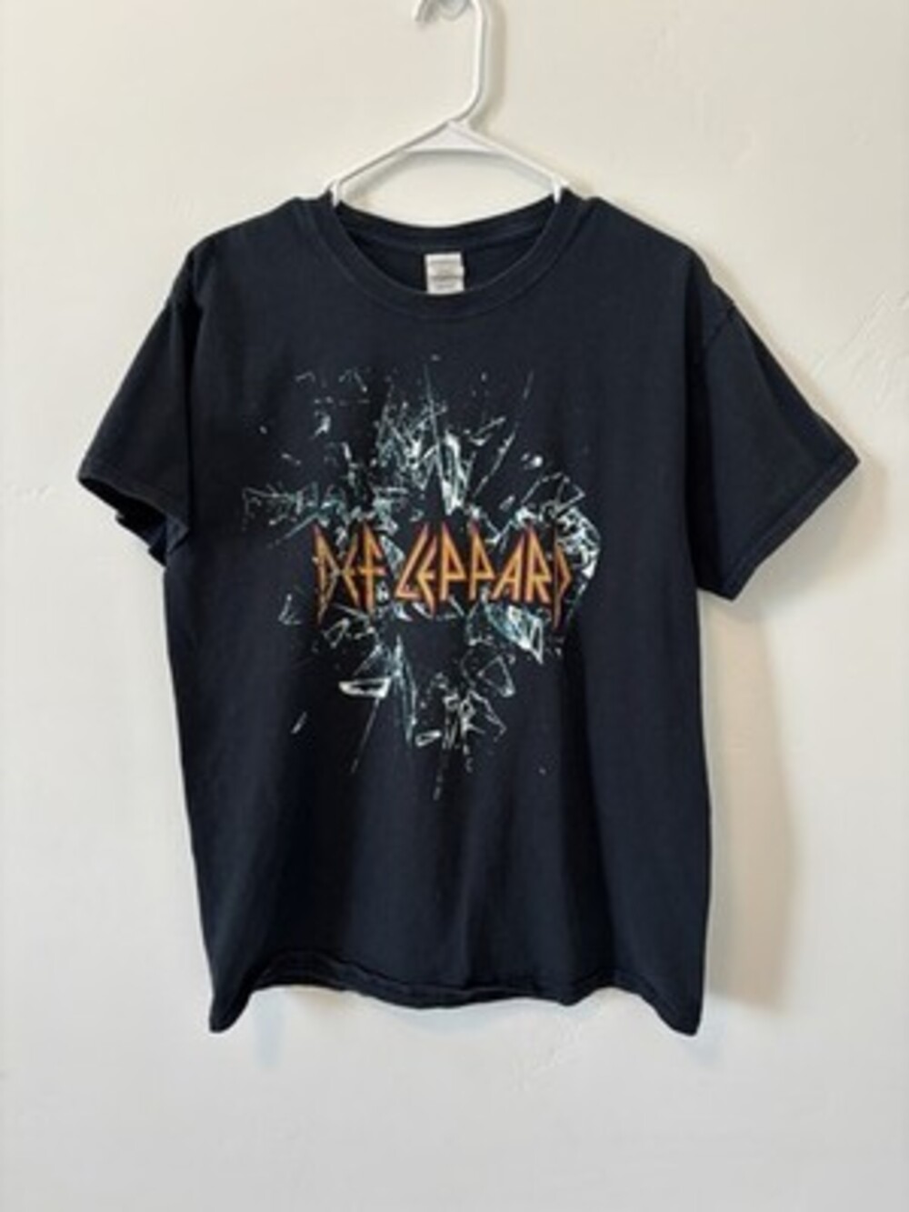 Def Leppard Shirt Mens Large Black Tour 2016 Concert Tee Graphic Rock Band